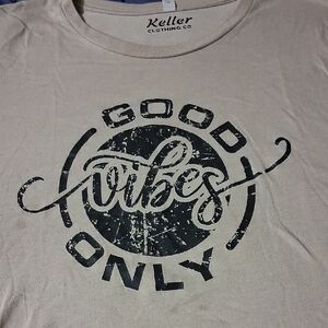 Bella Canvas Cream Tee with Black Print